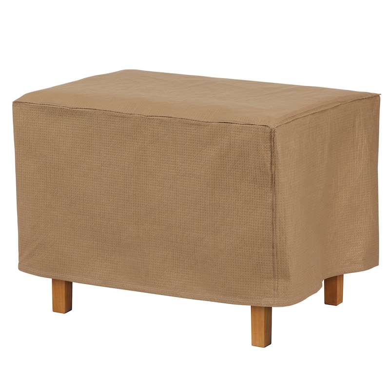 Duck Covers Essential Rectangle Patio Ottoman or Side Table Cover