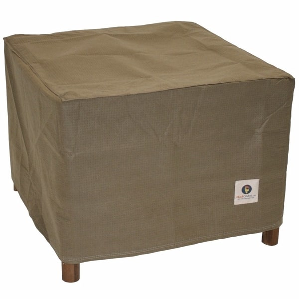 Shop Duck Covers Essential Square Patio Ottoman Or Side Table Cover Overstock 20615620