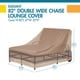 preview thumbnail 5 of 13, Duck Covers Elegant Waterproof 82 Inch Double Wide Patio Chaise Lounge Cover