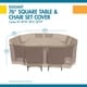preview thumbnail 16 of 15, Duck Covers Elegant Square Patio Table with Chairs Cover