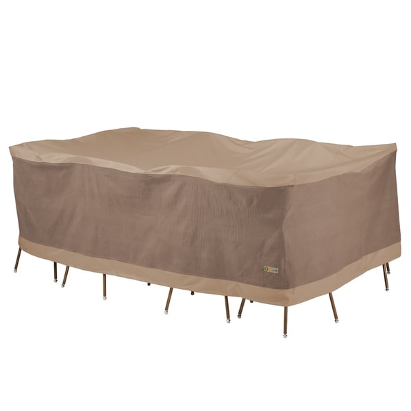 Duck Covers Elegant Rectangle Patio Table with Chairs Cover. Opens flyout.