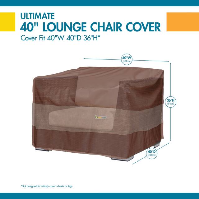 Duck Covers Ultimate Patio Chair Cover - 40w x 40d x 36h