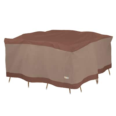 Duck Covers Ultimate Square Patio Table with Chairs Cover