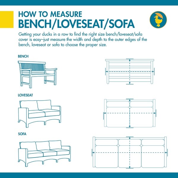 Duck Covers Ultimate Patio Loveseat Cover 54 Inch