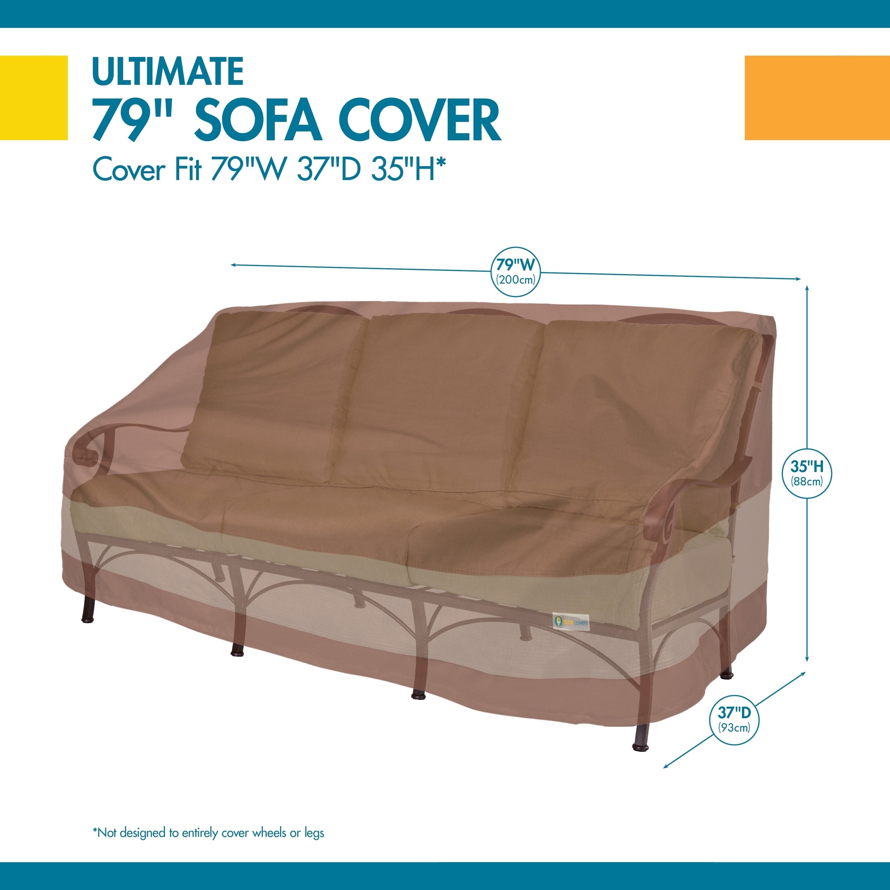 Duck Covers Ultimate 79 In W Patio Sofa Cover Patio Lawn Garden Loveseat Covers