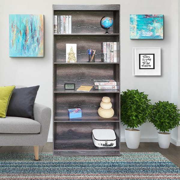 Shop Urban Designs Home 5 Shelf Bookcase Free Shipping Today