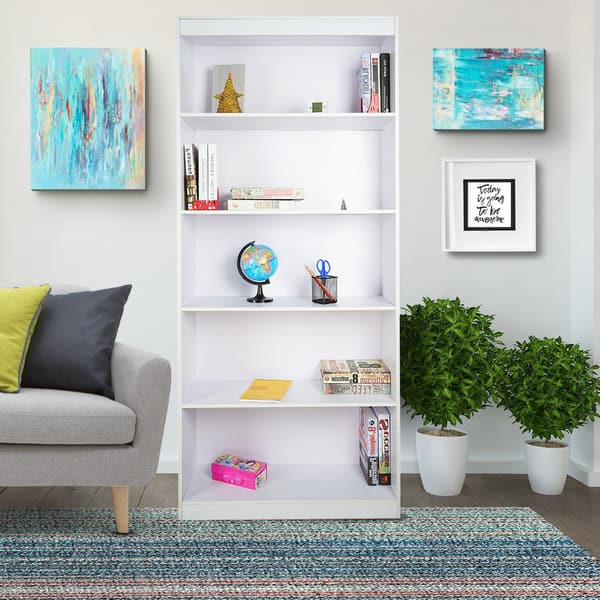 Shop Urban Designs Home 5 Shelf Bookcase Free Shipping Today