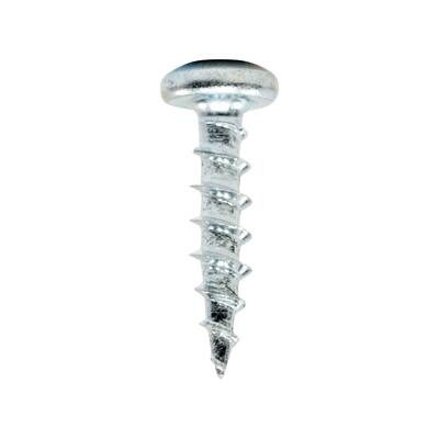 100 Pack #8 x 3/4" Deep Coarse Phillips Pan Head Screws Zinc Plated