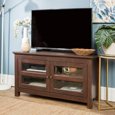 Buy Glass Doors Transitional Tv Stands Entertainment Centers