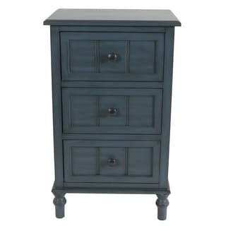 Copper Grove  Hoxie 3-drawer Accent Table Nightstand (Antique Navy)