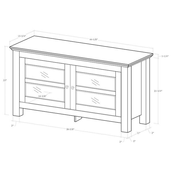 Shop Copper Grove Macaulay 44 Inch Espresso Wood Tv Stand Console
