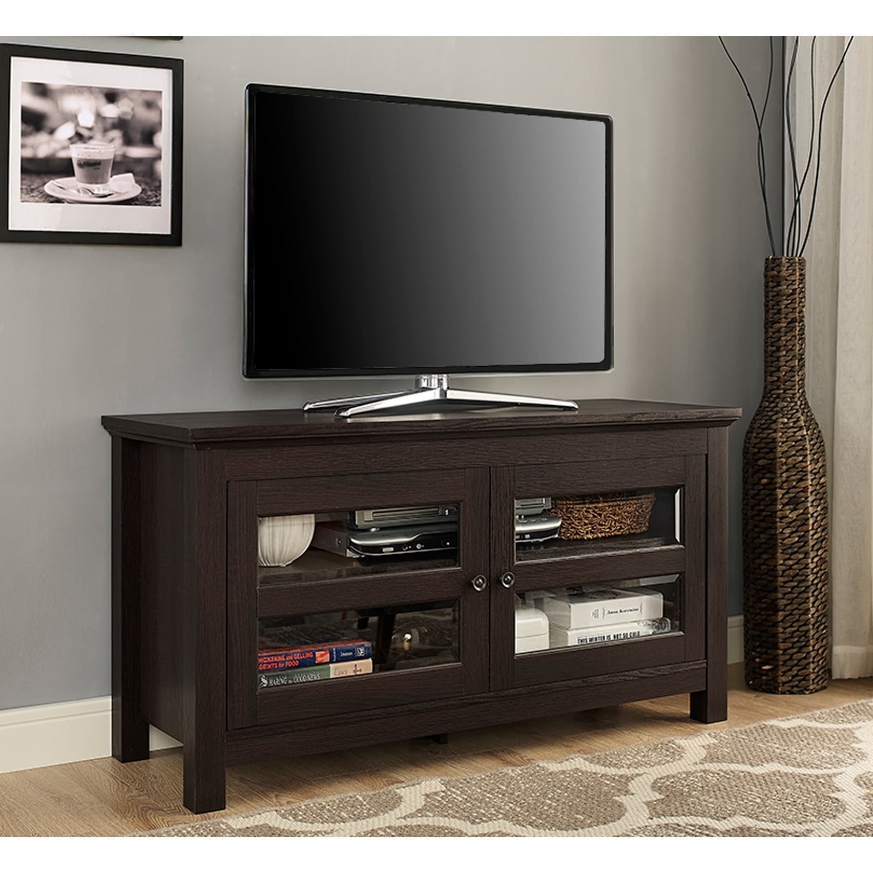 Shop Copper Grove Macaulay 44 Inch Espresso Wood Tv Stand Console