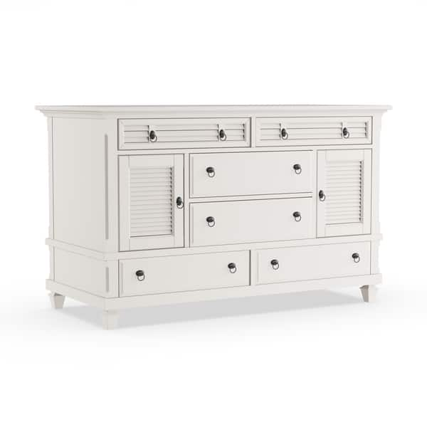 Shop Gracewood Hollow Elmore White Pine Wood 2 Cabinet 6 Drawer