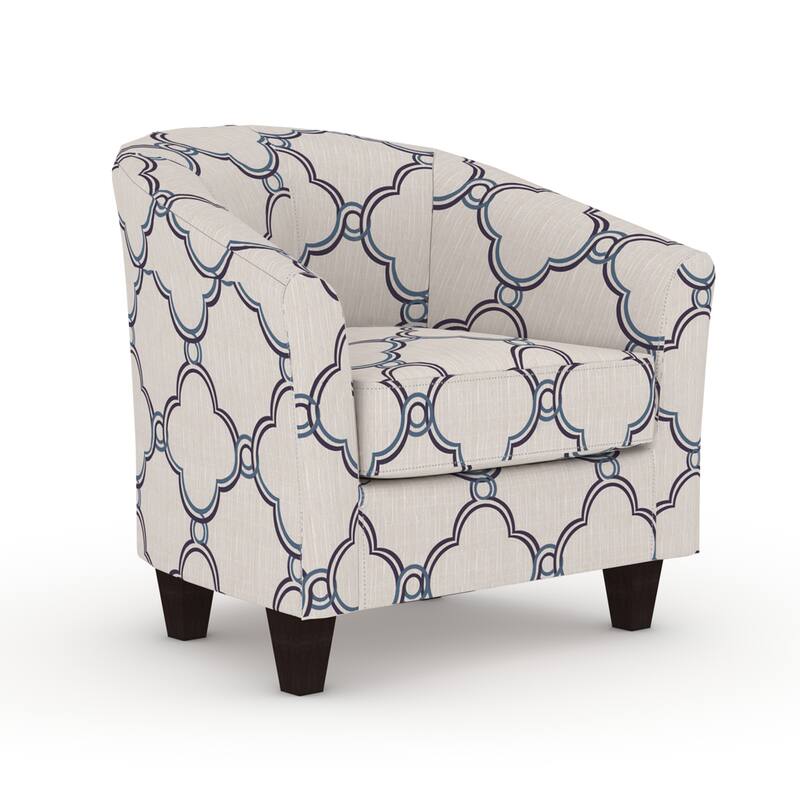 Grafton Home Enzo Upholstered Accent Barrel Chair - Cirrus Sky