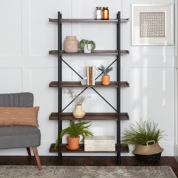 Shop Carbon Loft Edelman 68 Inch Urban Pipe Bookshelf 36 X 12 X