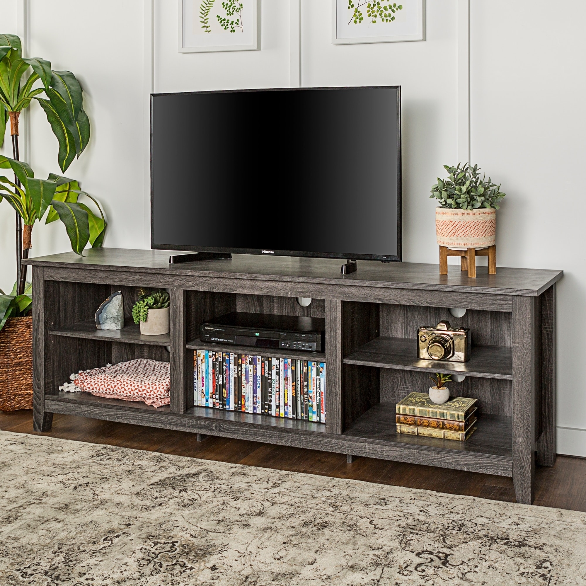 Copper Grove Beaverhead 70 inch Charcoal TV  Stand Console  