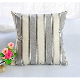 Shop Cool Stripe Pillow Cases Cotton Cushion Cover-18" x ...