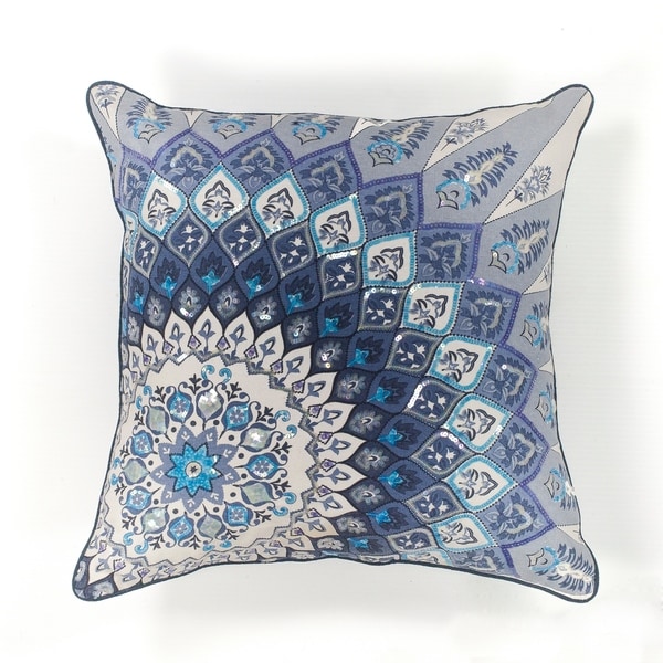Blue Starburst 18" x 18" Pillow