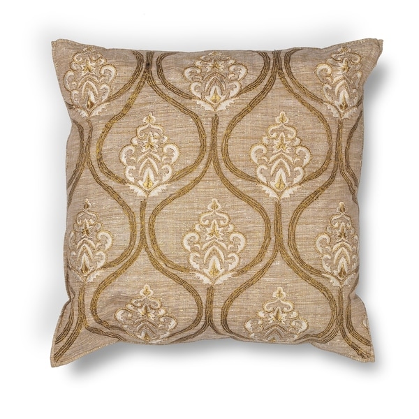 Gold Damask 18" x 18" Pillow