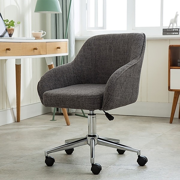 Shop Porthos Home Upholstered Office Chair With Switch Footers&Casters Both - Free Shipping ...