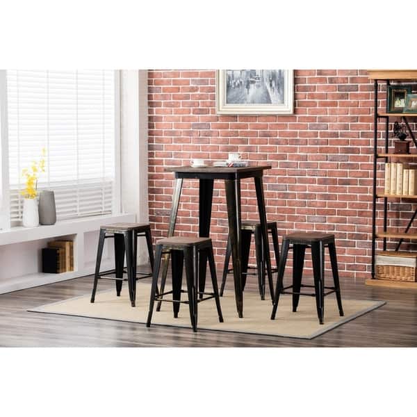 Set of 4 Stools Porthos Home ZFC022A CPR Counter Height Tolix Style 24 inch No Assembly Required Bar Chair One Size Vintage Copper Metal Cafe Wood Seat for Restaurant or Home Set of 4 Stools Porthos Home ZFC022A CPR Counter Height Tolix Style 24 inch No Assembly Required Bar Chair One Size Vintage Copper Metal Cafe Wood Seat for Restaurant or Home