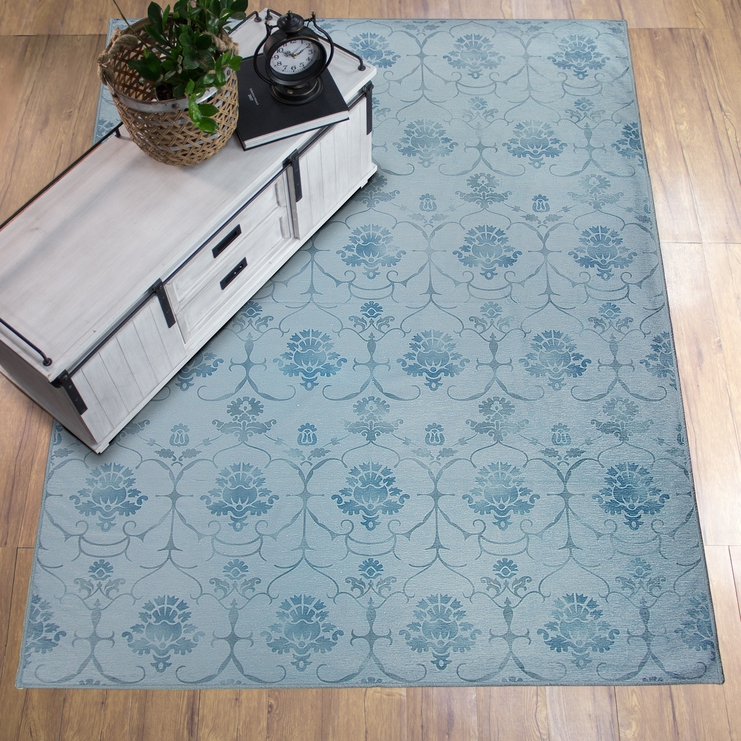 Ruggable Washable Stain Resistant Pet Area Rug Leyla Grey - 8' x 10' - Bed  Bath & Beyond - 20632349