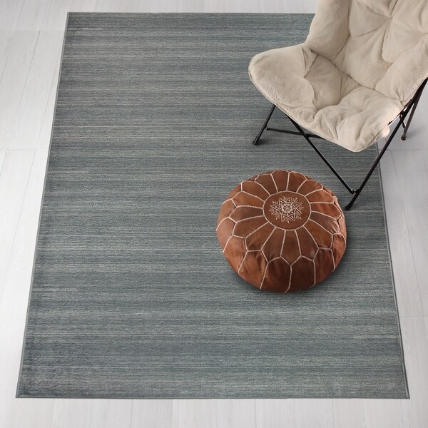 Shop Ruggable Washable Stain Resistant Pet Runner Rug Solid Grey 2'6" x 7' Free Shipping