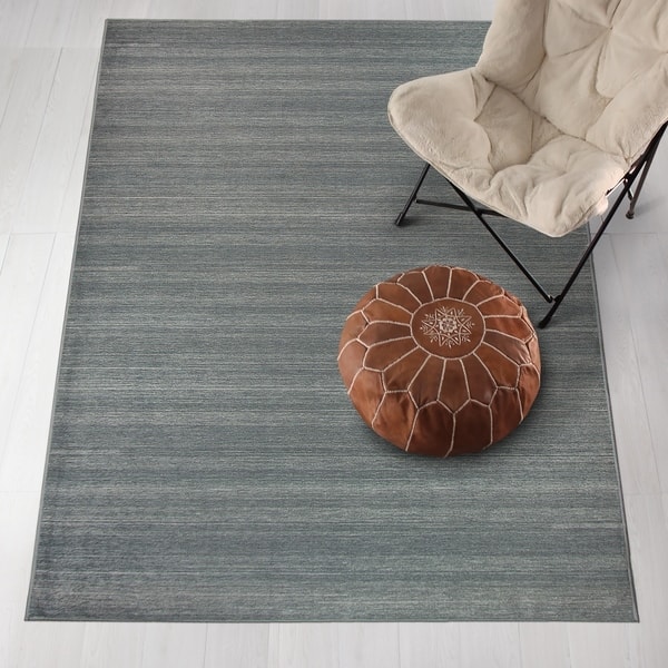 RUGGABLE Washable Stain Resistant Pet Area Rug Solid Textured