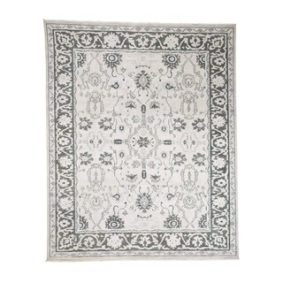 Shahbanu Rugs Hand-Knotted Turkish Knot Oushak Pure Wool Oriental Rug - 8'0" x 10'0"
