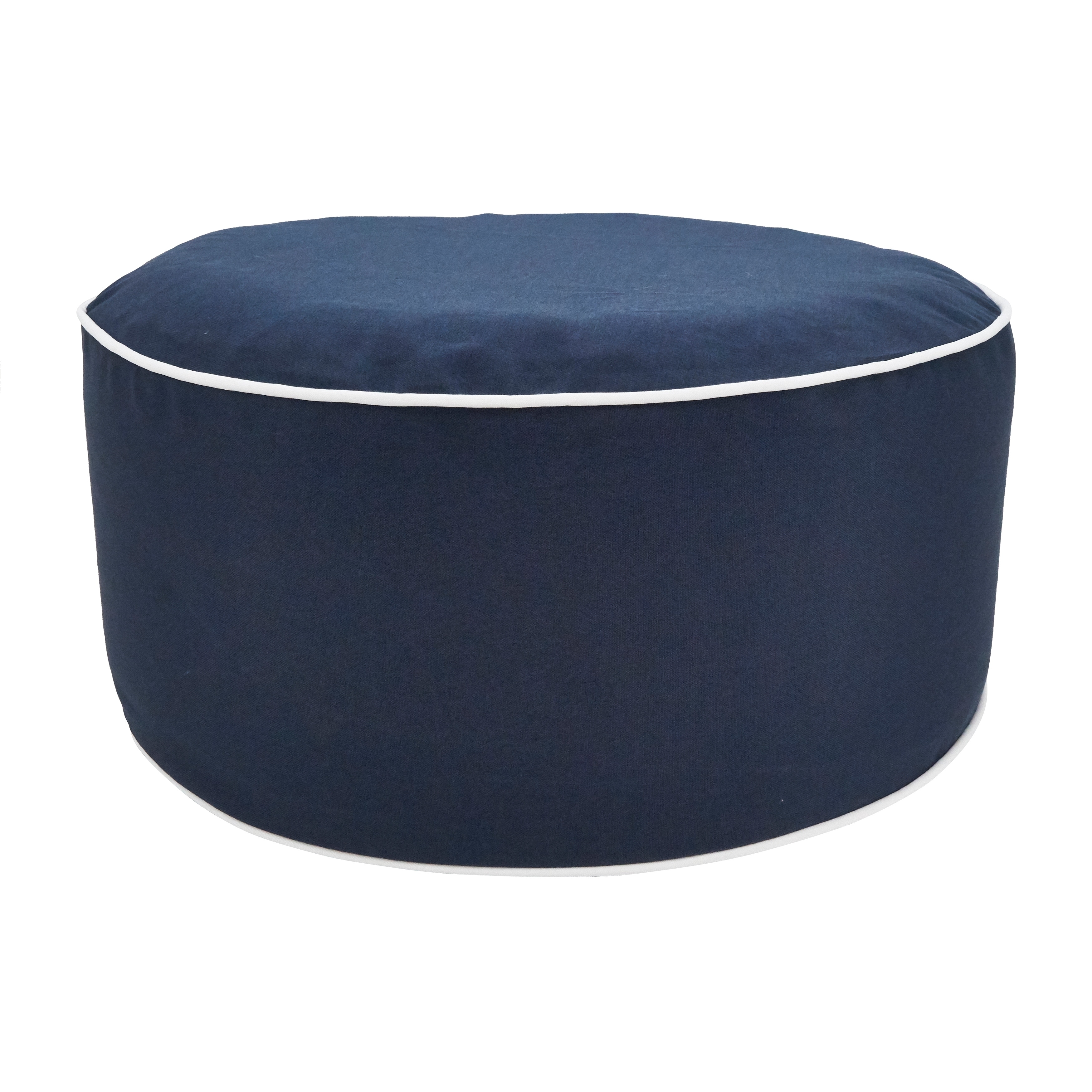 Simply Solid Indoor/Outdoor Inflatable Ottoman Overstock 20633936