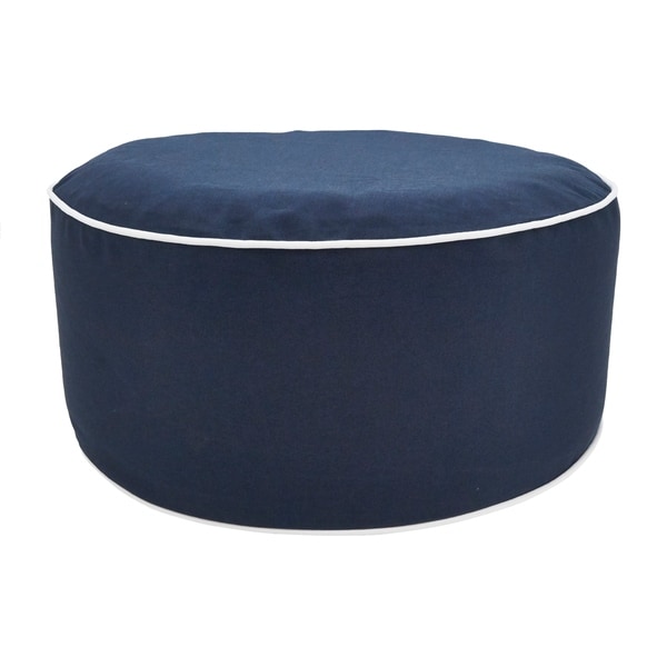 Shop Simply Solid Indoor/Outdoor Inflatable Ottoman Ships To Canada Overstock 20633936