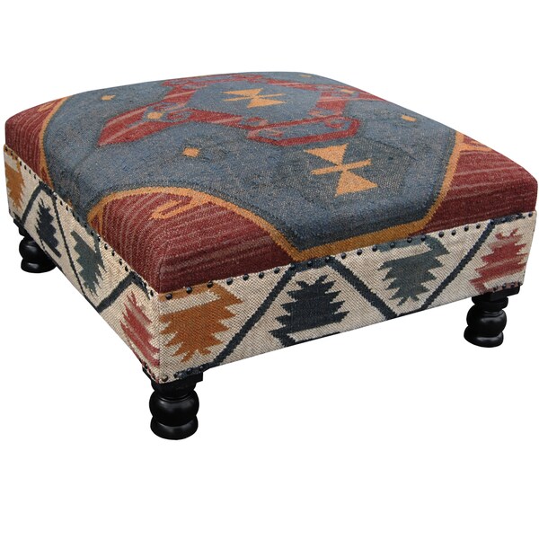 Shop Handmade Herat Oriental Tribal Kilim Upholstered ...