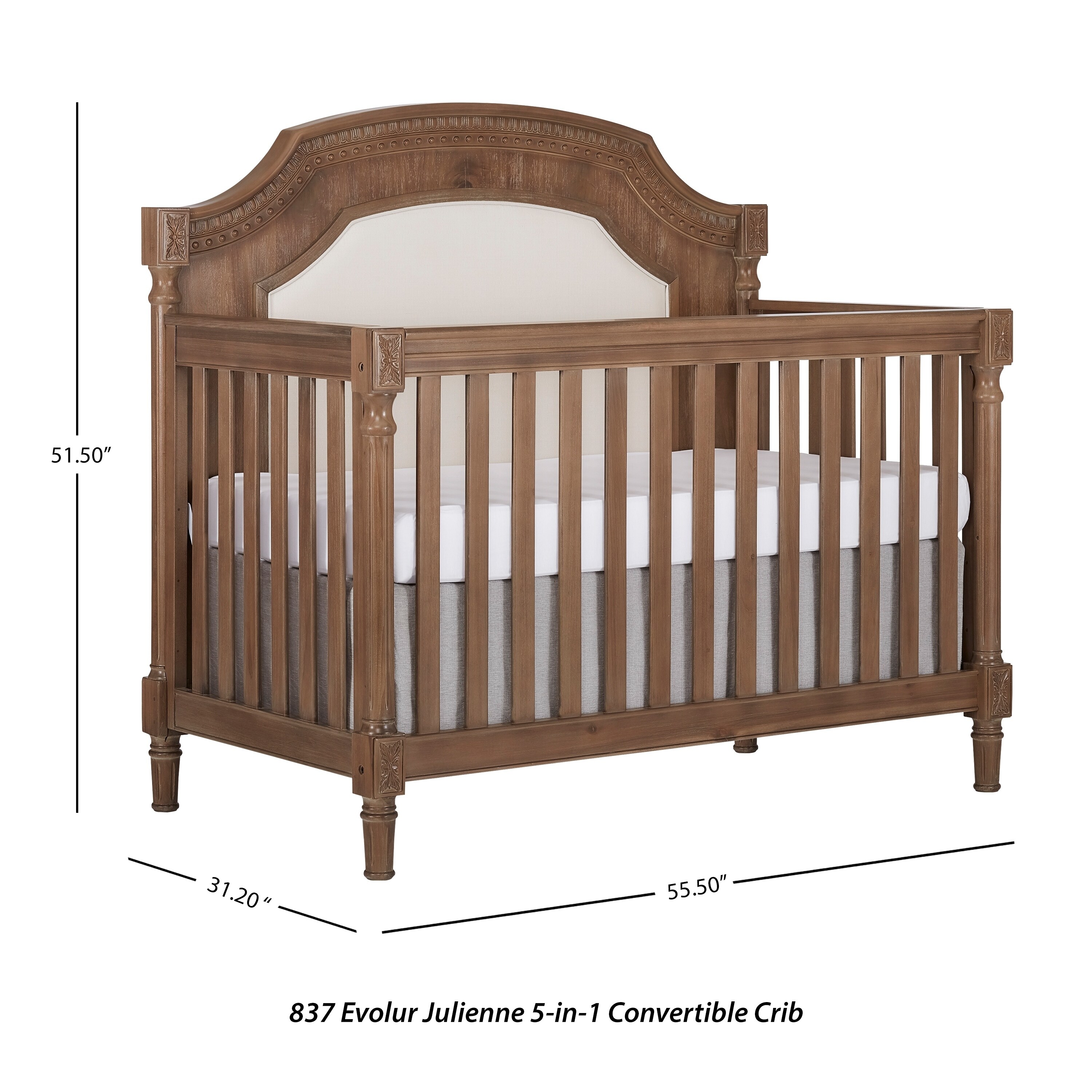 Evolur julienne 5 in 1 hot sale convertible crib