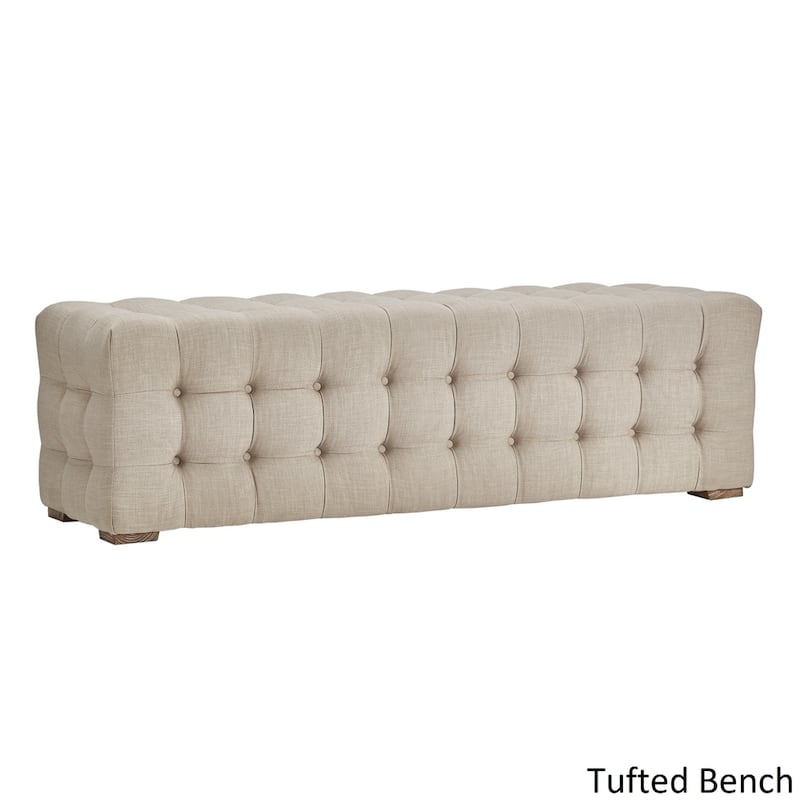 Paloma Reclaimed Wood Rectangular Dining Set with Rolled Back Cream Cotton Chairs by iNSPIRE Q Artisan