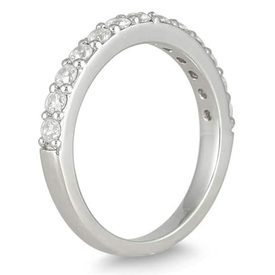 1/2 Carat TW Diamond Wedding Band in 10K White Gold