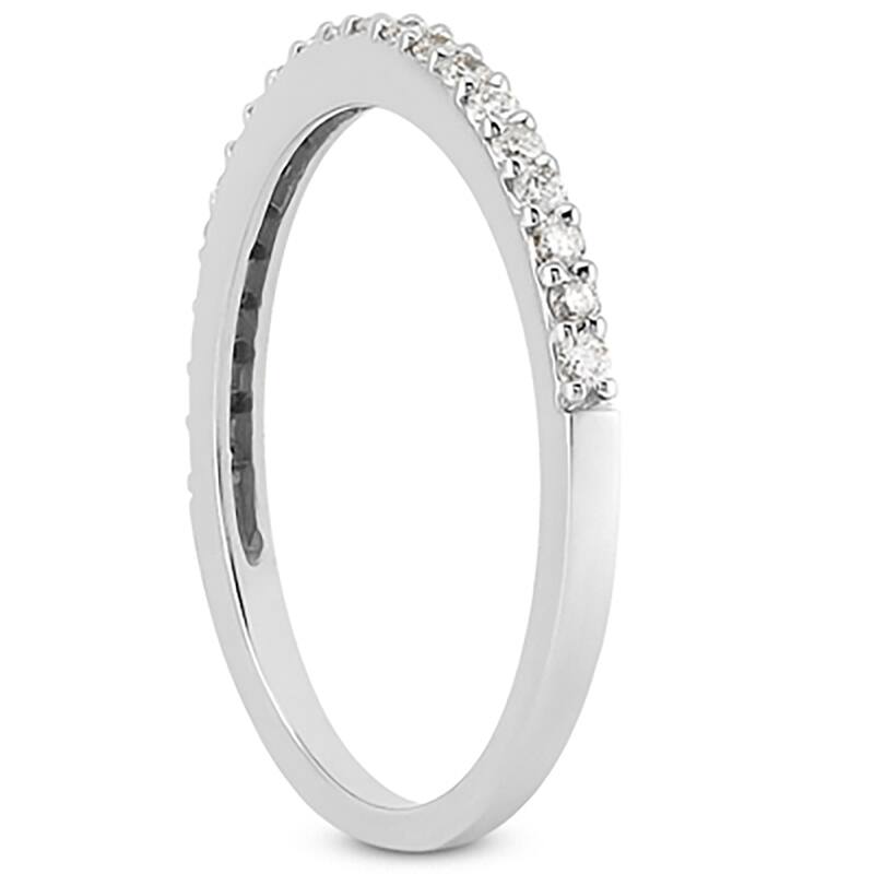 1/4 Carat TW White Diamond Band in 10K White Gold (K-L Color, I2-I3 Clarity)
