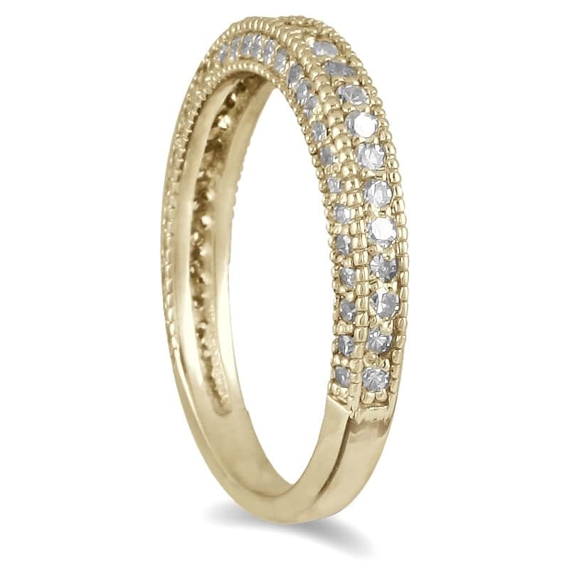 1/2 Carat TW Diamond Wedding Band in 10K Yellow Gold