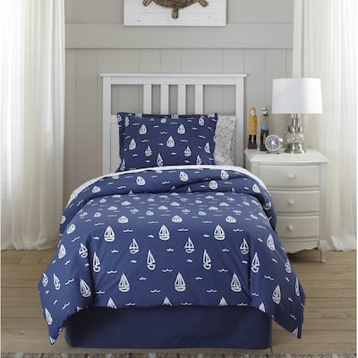 Lullaby Bedding Away at Sea Printed Duvet Set