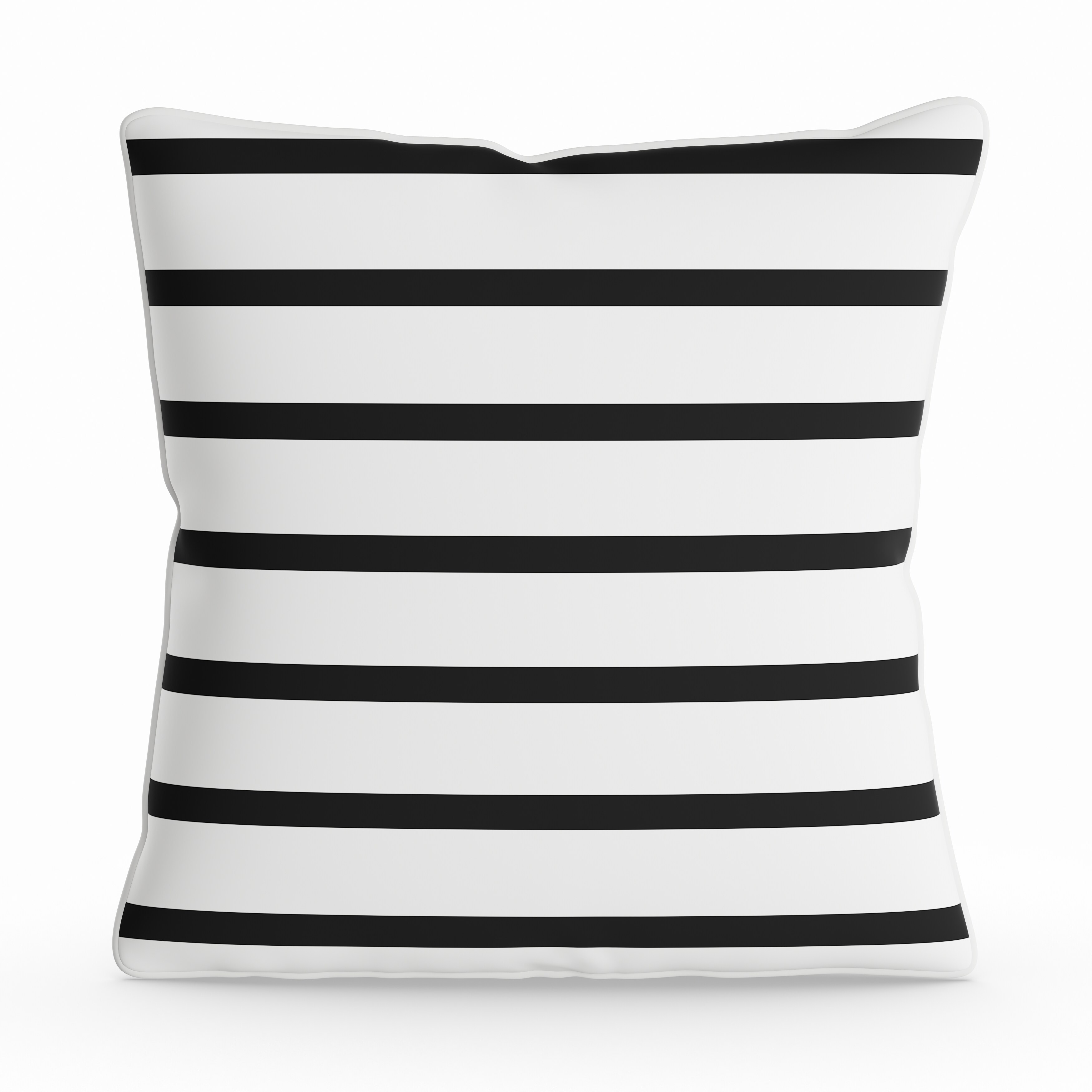 Shop Porch Den Floyd 18 Inch Black And White Striped Throw