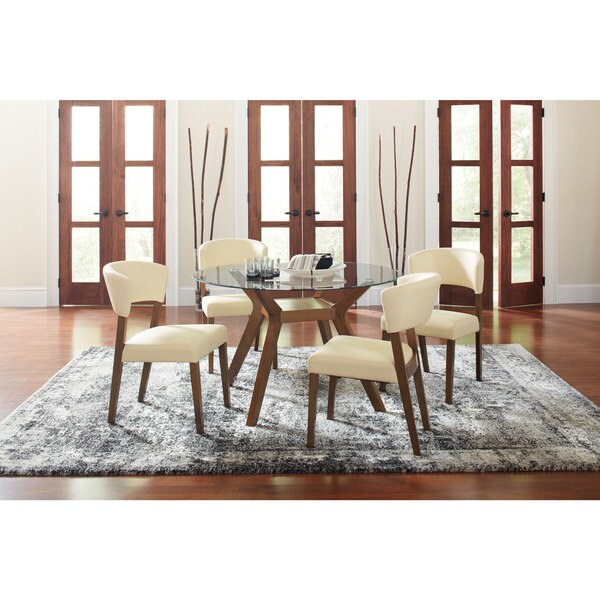 Carson Carrington Videbaek Walnut Dining Table Base - 30.25" x 28.75" x 30.25"