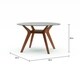 Carson Carrington Videbaek Walnut Dining Table Base - 30.25" x 28.75" x 30.25" - Thumbnail 3