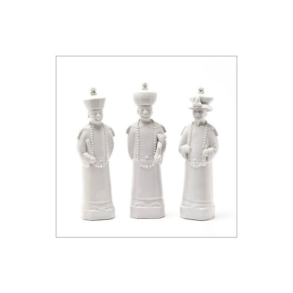 Handmade Qing Emperors Figurine, Set of 3