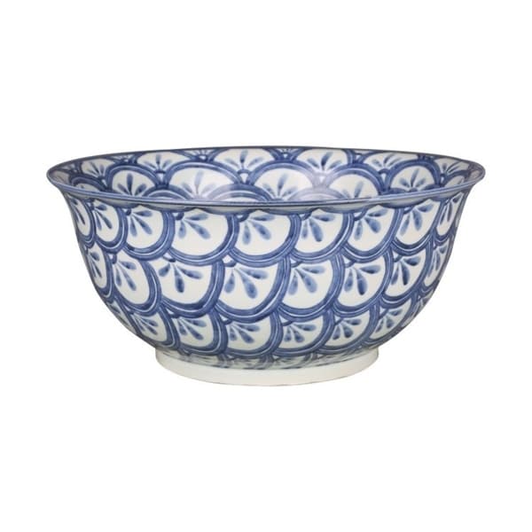 Handmade Sea Wave Motif Bowl