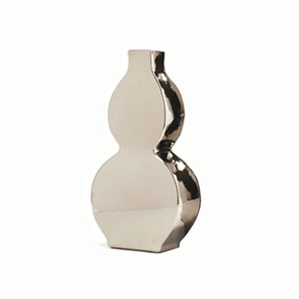 Handmade Flat Gourd Crackle Vase