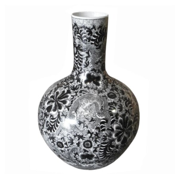 Dragon Globular Floor Vase
