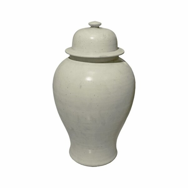 Handmade Matte Glaze Temple Jar