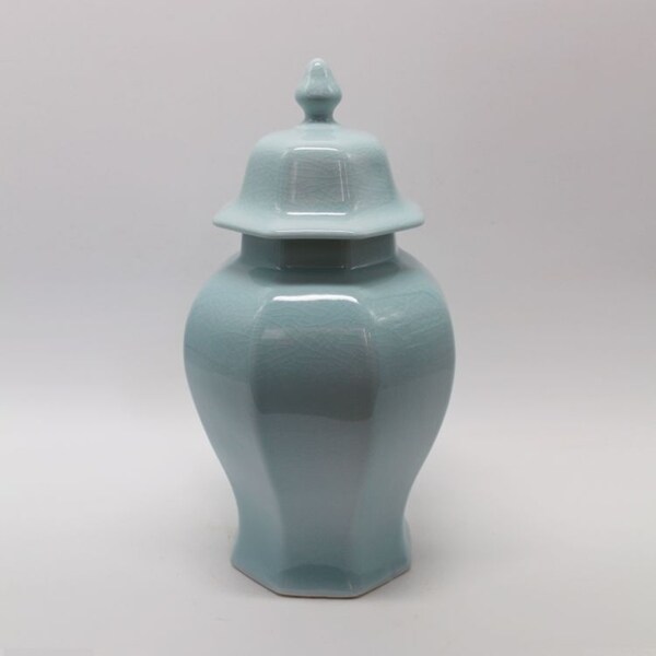 Handmade Octagonal Temple Jar