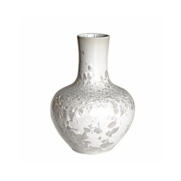 Handmade Crystal Shell Globular Vase