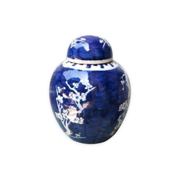 Handmade Plum Lidded Jar