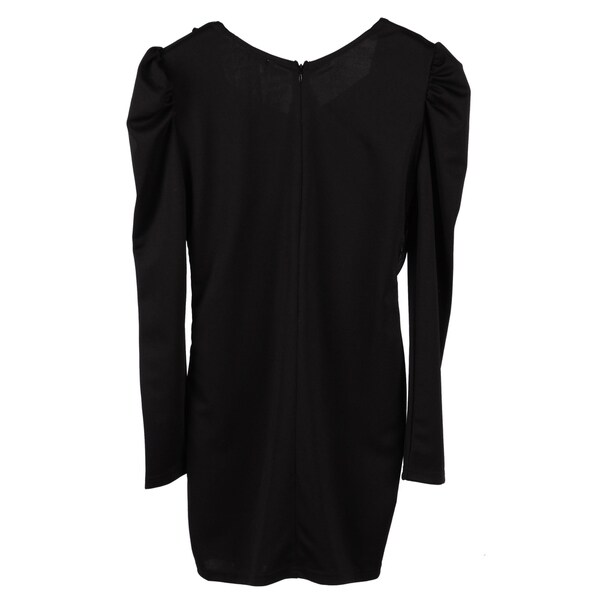 ladies black wrap dress